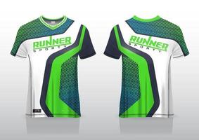 sports jersey design template front and back view vector