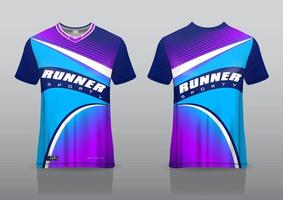 sports jersey design template front and back view vector