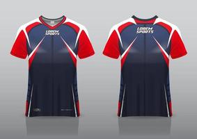 esport jersey gaming design front and back view vector