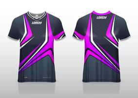 sports jersey design template front and back view vector