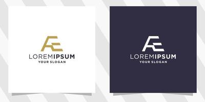 letter ae logo template vector