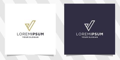 letter v logo template vector