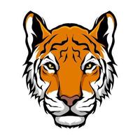 head tiger animal mascot for sports and esports logo vector illustration