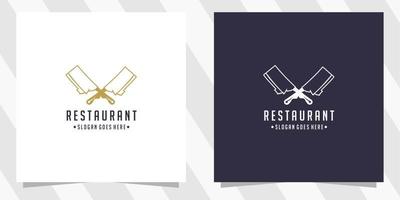 restaurante, resto, patio de comidas, plantilla de logotipo de cafetería vector