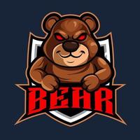 bear mascot logo for gaming