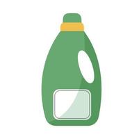 Bottle template of fabric softener in flat style. vector