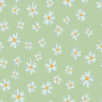 Gorgeous seamless floral pattern with flowers. Endless design with delicate wild flowers for printing and decoration. Repeatable botanical backdrop. Color flat vector illustration.