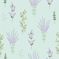 Seamless flower pattern. Bright floral background with blossoms and blooms print. Colored flat vector illustration for textile. Repeating texture design.