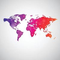 colorful infographic world map collection