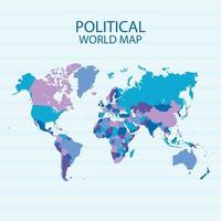 political world map infographic collection vector