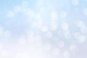 Abstract blue bokeh lights effect, soft blurred background photo