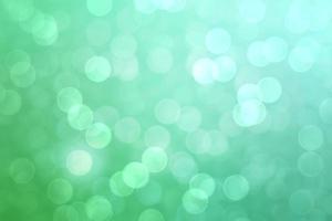 Abstract green bokeh lights effect, soft blurred background photo
