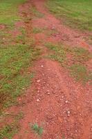 Mud Road after rain in Thailand photo