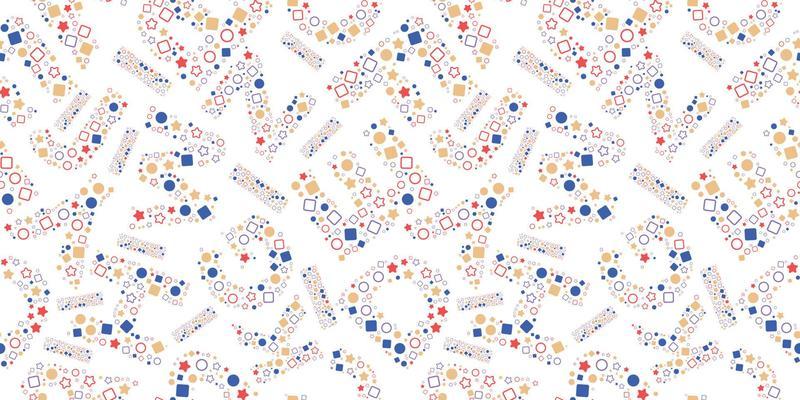 abc seamless pattern modern alphabet vector shapes font alphabetic letter illustration alphabetically print colorful pattern