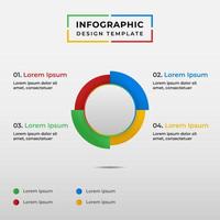 Circle Infographic Element Design Template vector