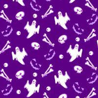 Ghost Character Background Pattern vector