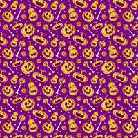 Pumpkin Halloween Background Pattern vector