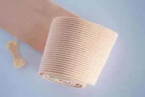 elastic bandage on the white background photo