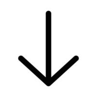 Arrow  Down Vector icon which is suitable for commercial work and easily modify or edit it