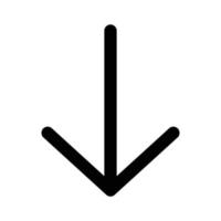 Arrow  Down Vector icon which is suitable for commercial work and easily modify or edit it