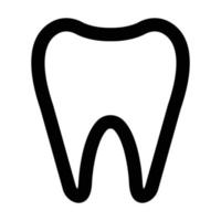 icono de vector de dientes dentales que es adecuado para el trabajo comercial y modificarlo o editarlo fácilmente