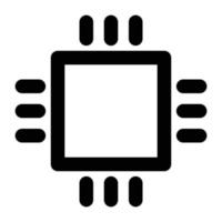 Processor Chip Vector icon which is suitable for commercial work and easily modify or edit it