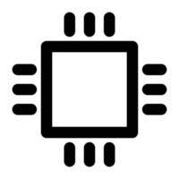 Processor Chip Vector icon which is suitable for commercial work and easily modify or edit it