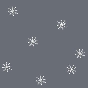 flat pattern with snowflakes on a dark background. design for fabric, wrapping paper, background. vector