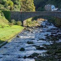 LYNMOUTH, DEVON, UK, 2013. View of the Lyn river photo