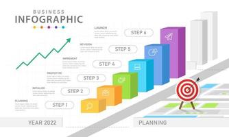 Infographic template for business. Modern Chart diagram with project timeline, presentation vector infographic.