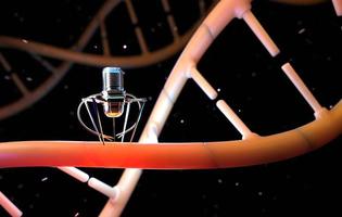 Nanobots are repairing damaged DNA. photo