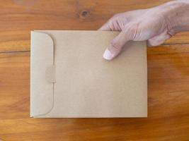 Envelope and hand photo