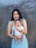 Woman and baby photo