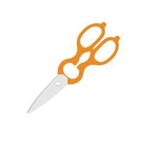 Scissors Flat Illustration. Clean Icon Design Element on Isolated White Background vector