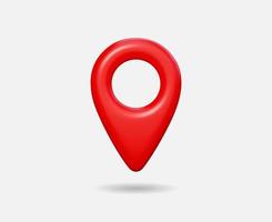 3d Realistic Location map pin gps pointer markers vector illustration