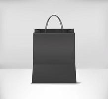 3d realistic shopping bag vector illustration