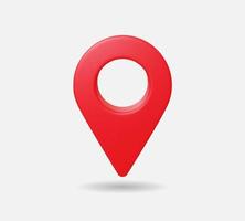 3d Realistic Location map pin gps pointer markers vector illustration