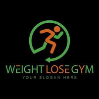 WEIGHT LOSE GYM LOGO FREE VECTOR