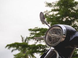 Kamphaeng Phet, Thailand, 2021 - Motorcycle and closeup photo