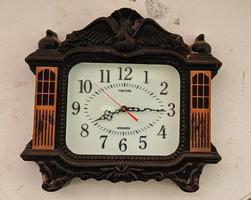 West Java Cianjur Regency Indonesia on April 5, 2022 - Classic and unique wall clock. photo