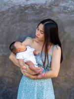 Woman and baby photo