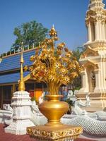 Gold flower and temple