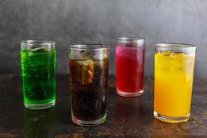 Category soft drink in a glass with ice photo