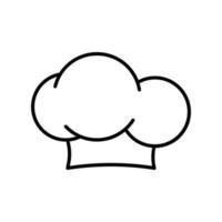 chef hat vector icon