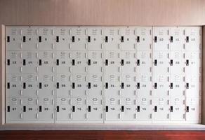 front view of locker room at school for interior photo