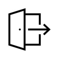 exit vector icon