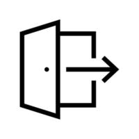 exit vector icon