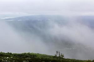 View from Veslehodn Veslehorn to the Norwegian landscape of Norway. photo