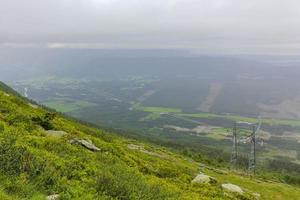 View from Veslehodn Veslehorn to the Norwegian landscape of Norway. photo