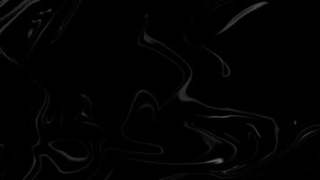 flusso di movimento bellissimo liquido scuro, animazione nero ondulato, sfondo video in movimento